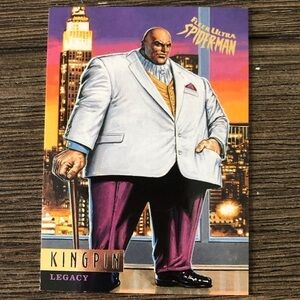 ’95 Marvel Fleer Ultra Spider-Man trading card: Kingpin #76